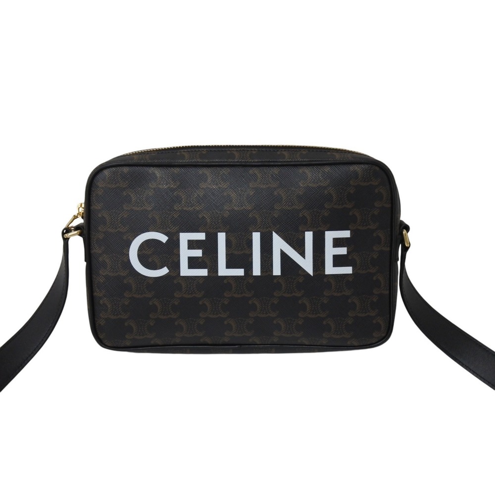 Celine Leather Triomphe Messenger Shoulder Bag - Picture 1 of 9
